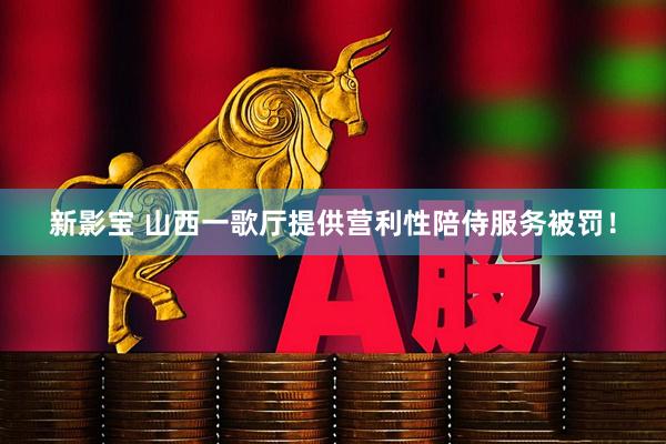新影宝 山西一歌厅提供营利性陪侍服务被罚！